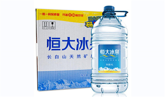恒大冰泉矿泉水4L*4